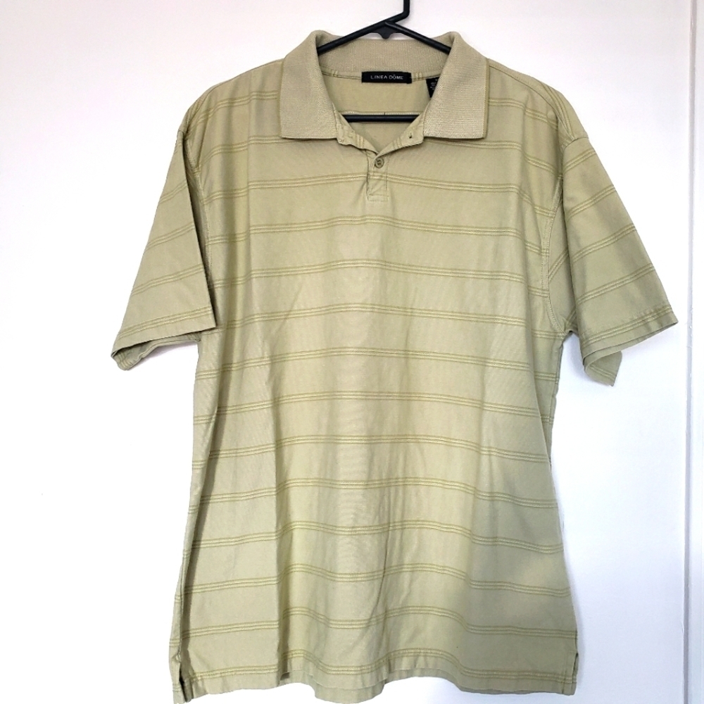 Linea Dome Sage Green Men's Polo Shirt  Size XL